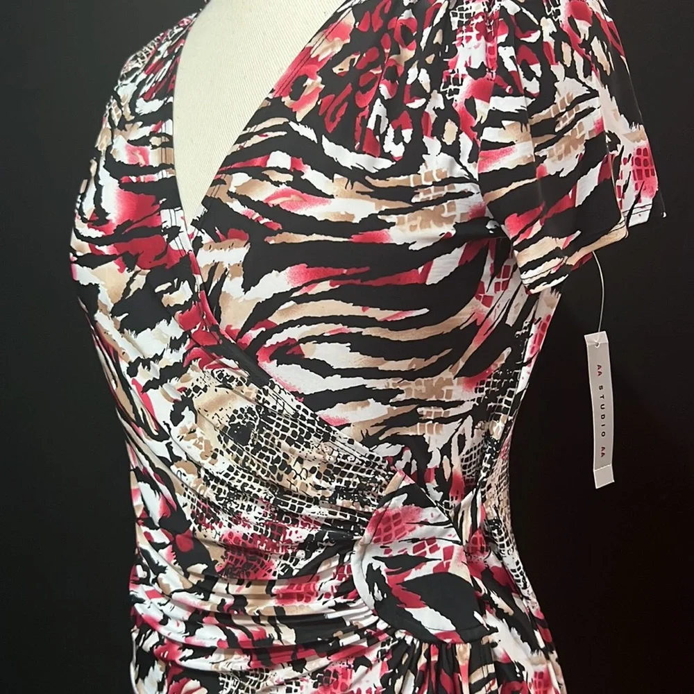 AA studio colorful wrap dresss - Picture 3 of 8